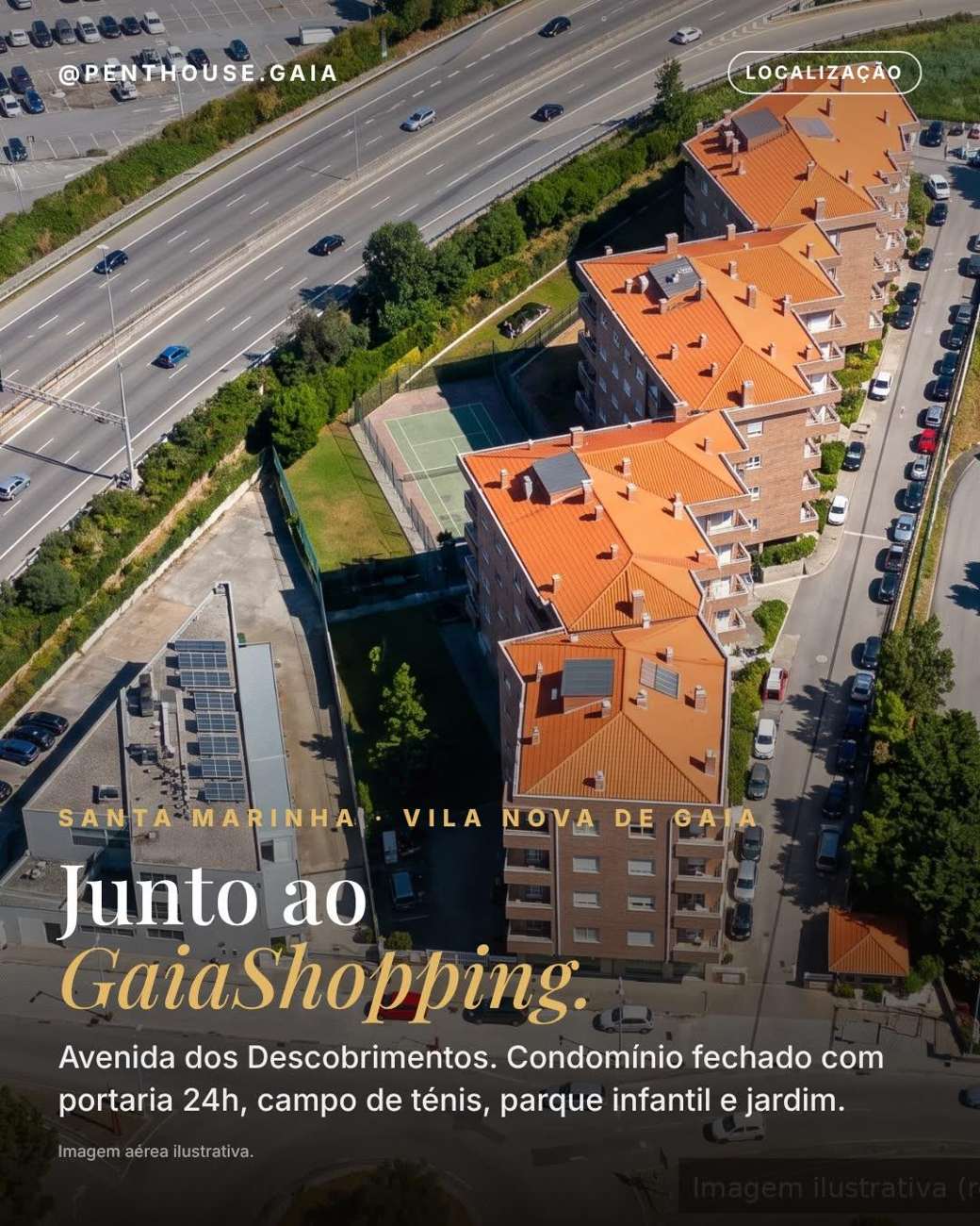 Mapa da localização em Santa Marinha, Vila Nova de Gaia