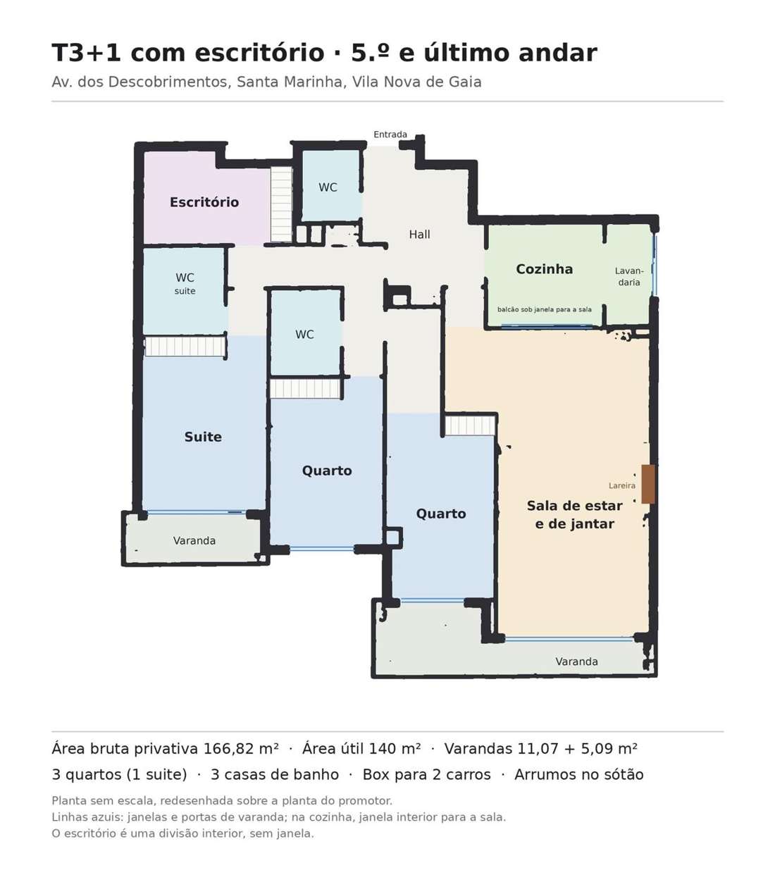Planta 2D do apartamento